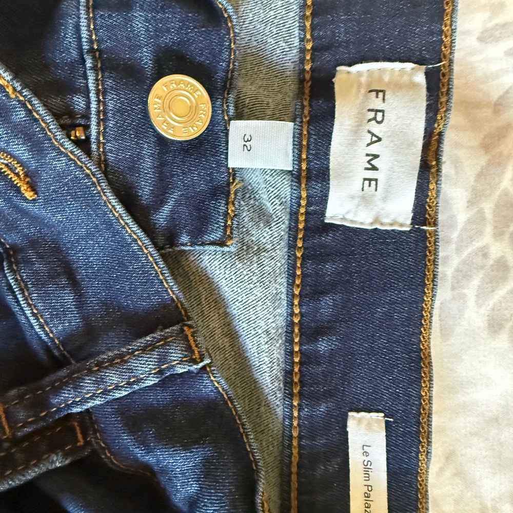Frame Le Slim Palazzo Women’s Stretch Jeans- Classic Back Pocket Design - Picture 3 of 3